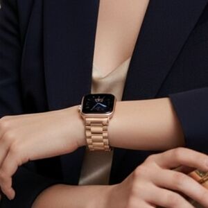 Rose Gold Premium Stainless Steel Smartwatch Band